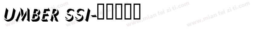 Umber SSi字体转换